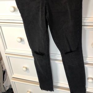 Black washed jeans